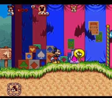 Great Circus Mystery Starring Mickey & Minnie, The (USA) screen shot game playing